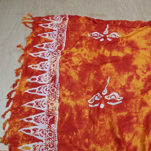 Wayan Natural Wear, Tie-dyed Boho Lightweight Shawl/Wrap NWT - Picture 7 of 9